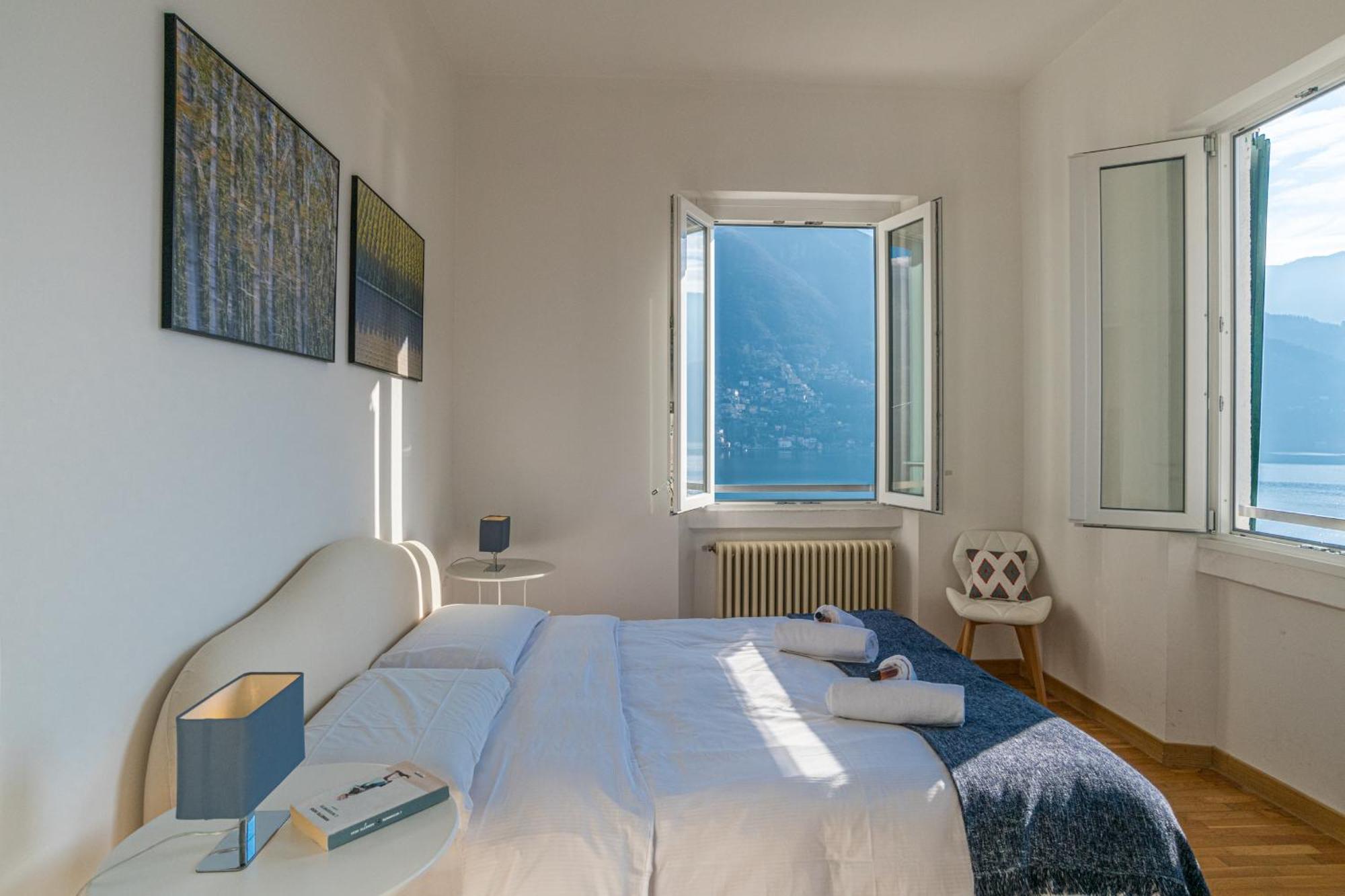 Casa Bambu - Splendida Vista Lago E Posto Auto Laglio Bagian luar foto