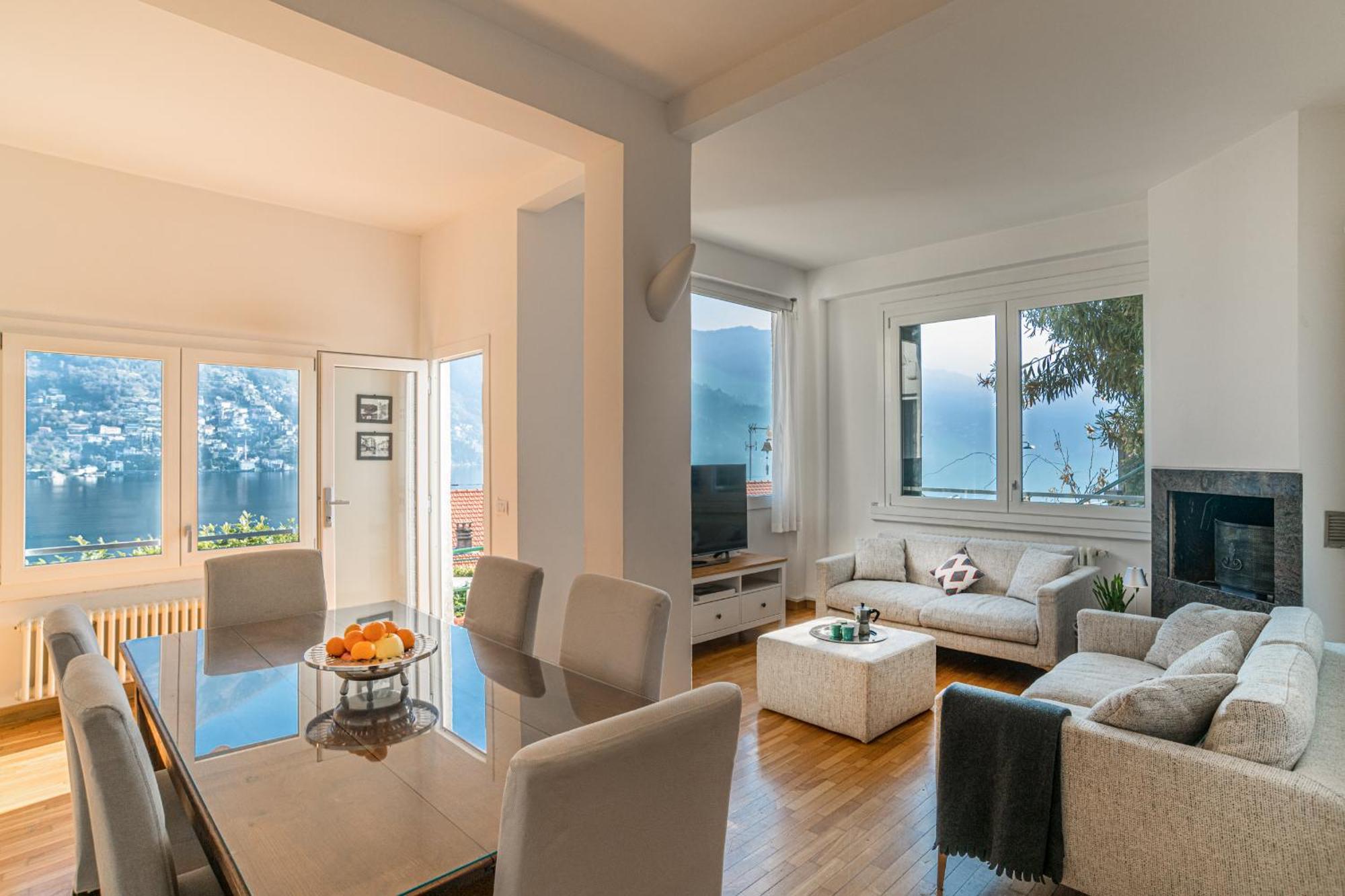 Casa Bambu - Splendida Vista Lago E Posto Auto Laglio Bagian luar foto